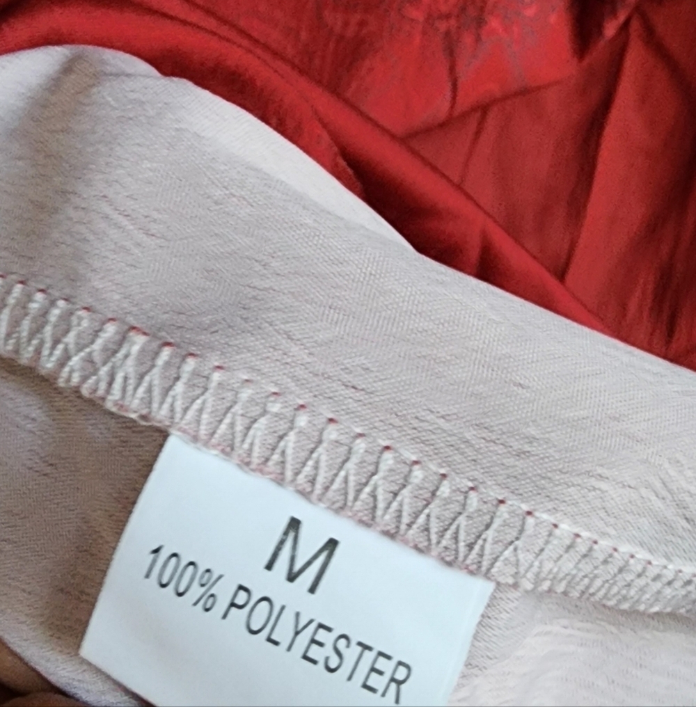 SHEIN Red Patterned Button-Down Shirt - Picture 5 of 5